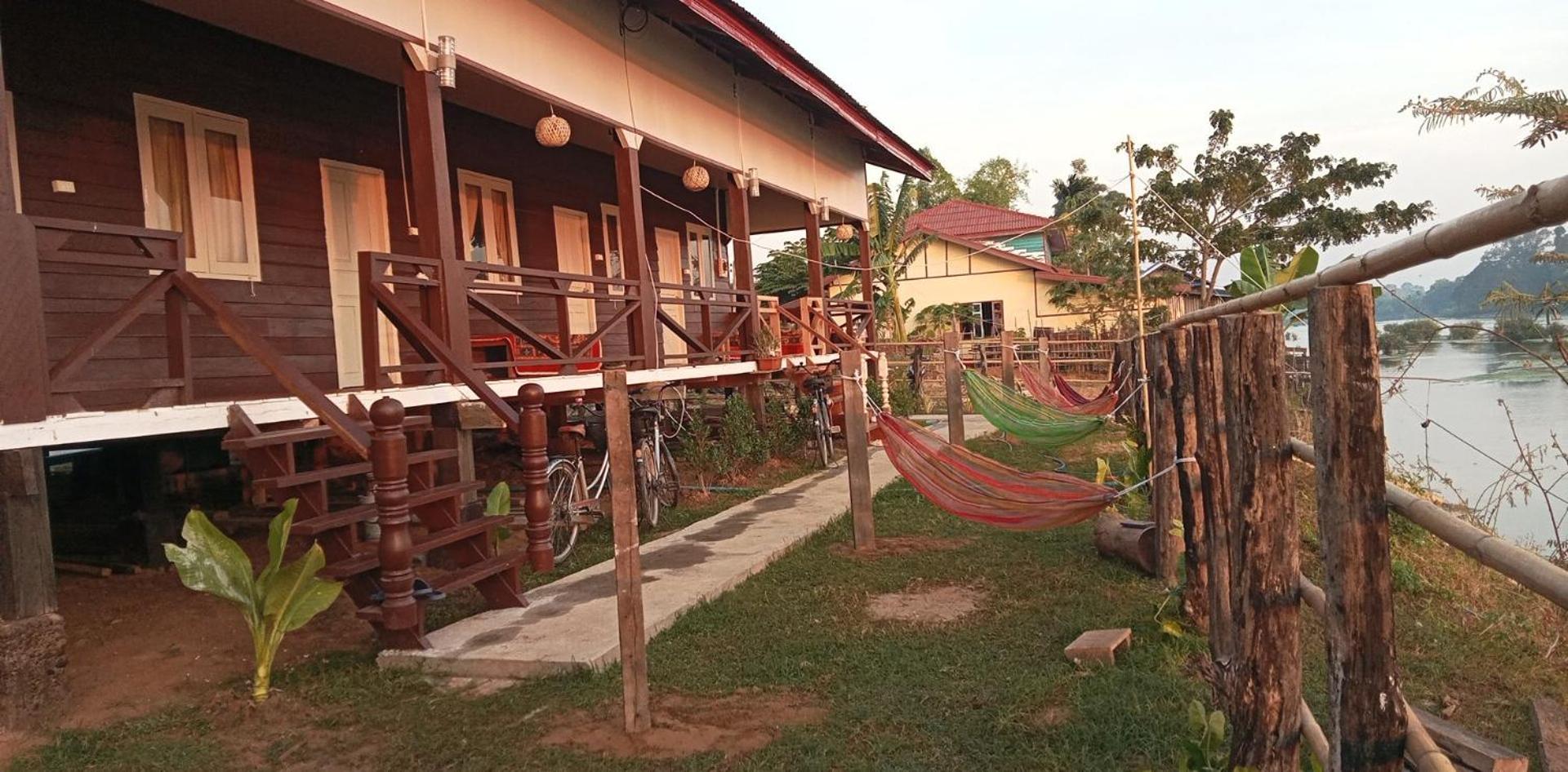 Champa Guesthouse Muang Không Esterno foto